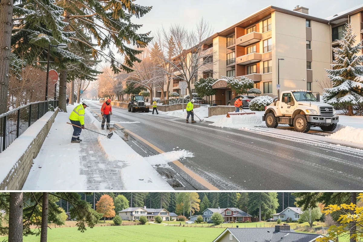 Bank Branch Snow Removal in Lyman, Skagit County, WA - Branch demand concentrates in December through February around short lowland cold snaps.
