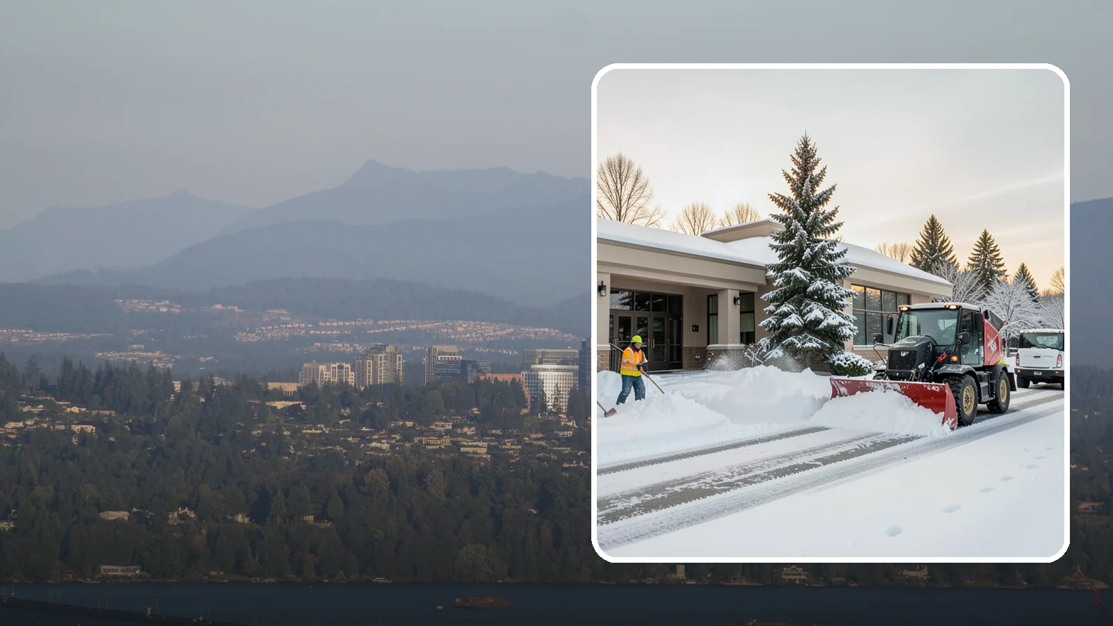 Bank Branch Snow Removal in Medina, King County, WA - Keep your drive-through lanes, ATM approaches, and customer entrance clear so members can bank safely the moment a snow event...