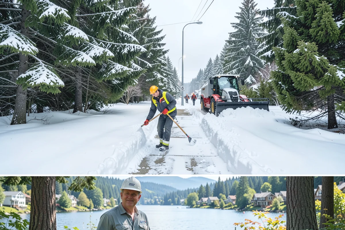 Bank Branch Snow Removal in Milton, King County, WA - Branch demand concentrates in December through February around short lowland cold snaps.