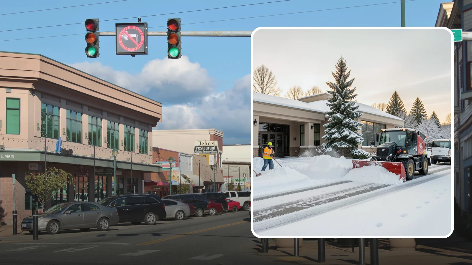 Bank Branch Snow Removal in Monroe, Snohomish County, WA - Keep your drive-through lanes, ATM approaches, and customer entrance clear so members can bank safely the moment a snow event...