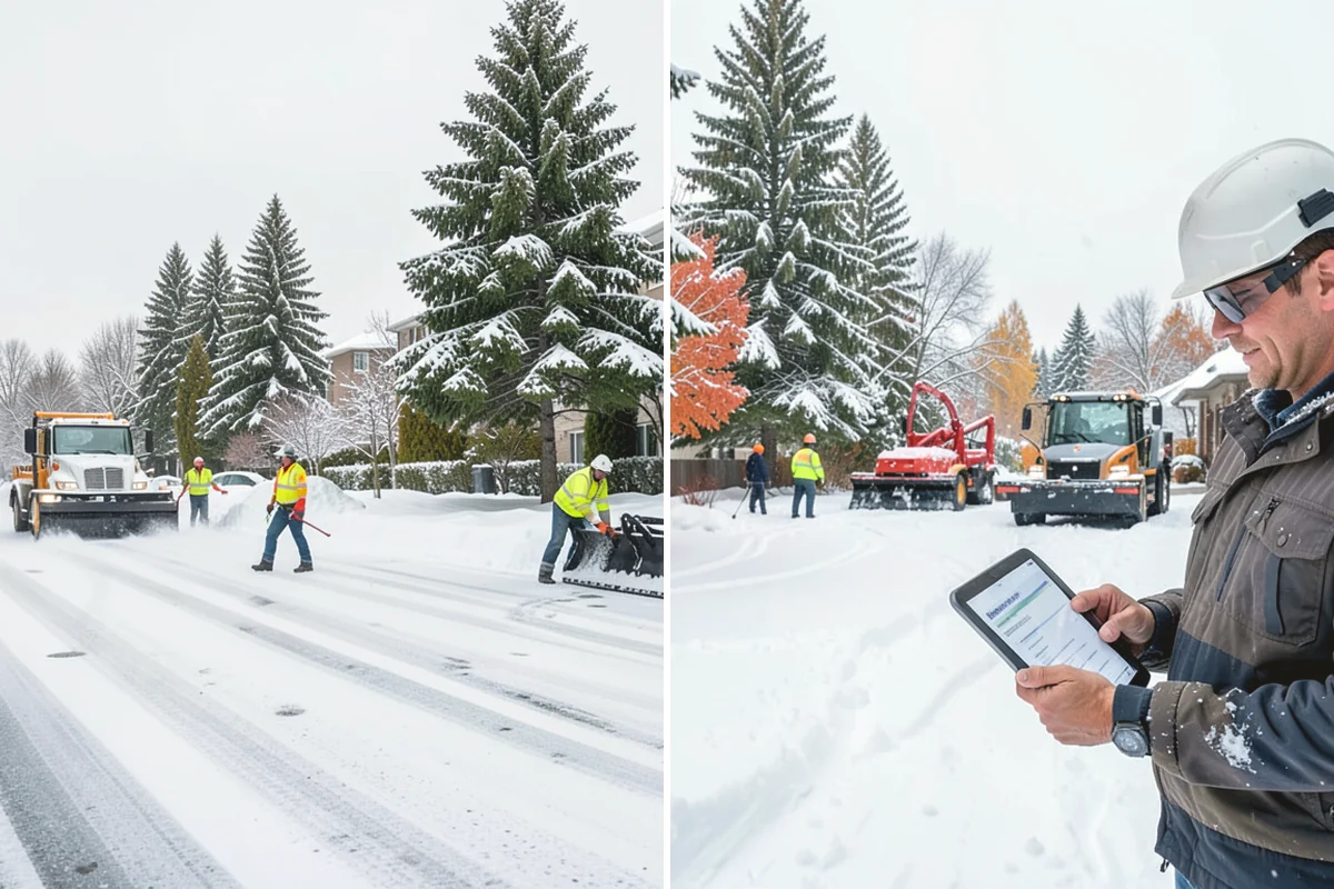 Bank Branch Snow Removal in Monroe, Snohomish County, WA - Identify drive-through lanes, ATM pads, and the entrance walk