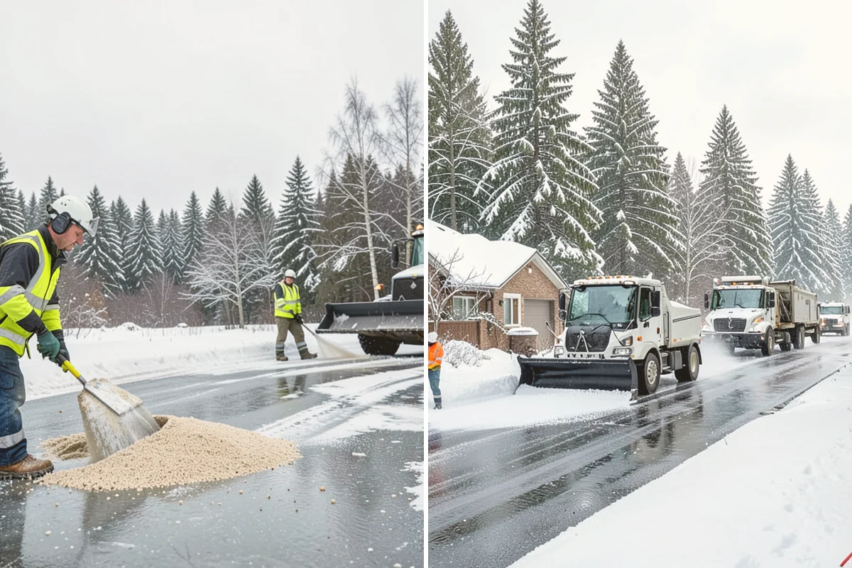 Bank Branch Snow Removal in Mount Vernon, Skagit County, WA - Identify drive-through lanes, ATM pads, and the entrance walk