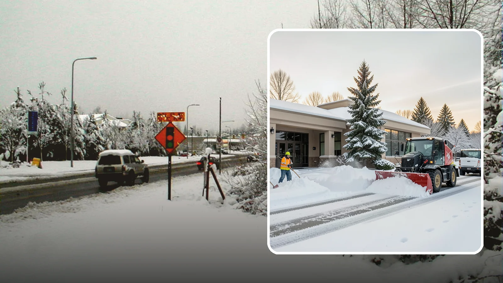Bank Branch Snow Removal in Newcastle, King County, WA - Keep your drive-through lanes, ATM approaches, and customer entrance clear so members can bank safely the moment a snow event...