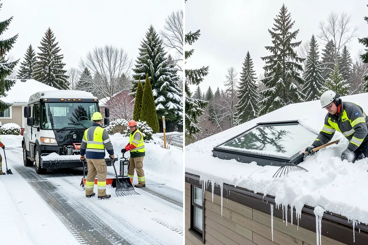 Bank Branch Snow Removal in Normandy Park, King County, WA - Identify drive-through lanes, ATM pads, and the entrance walk