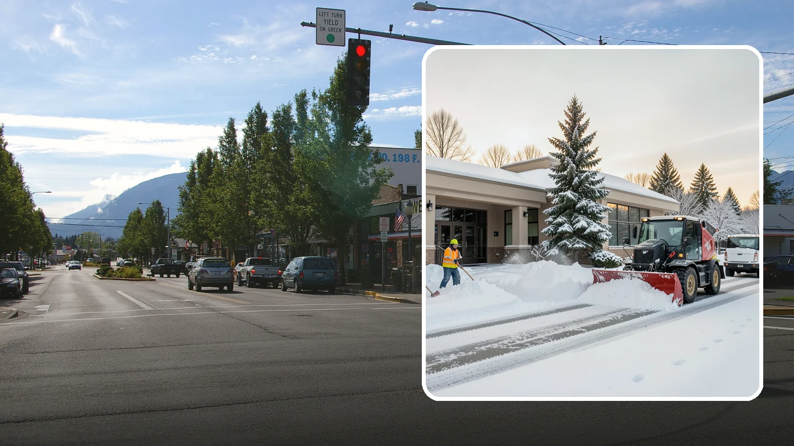Bank Branch Snow Removal in North Bend, King County, WA - Keep your drive-through lanes, ATM approaches, and customer entrance clear so members can bank safely the moment a snow event...