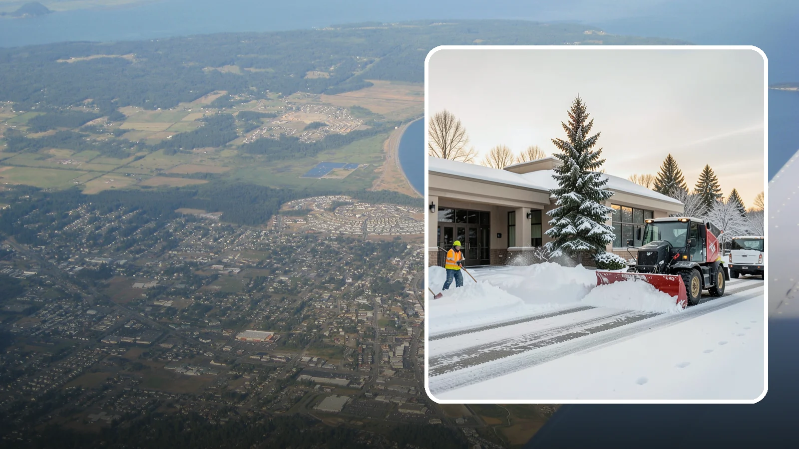 Bank Branch Snow Removal in Oak Harbor, Island County, WA - Keep your drive-through lanes, ATM approaches, and customer entrance clear so members can bank safely the moment a snow event...