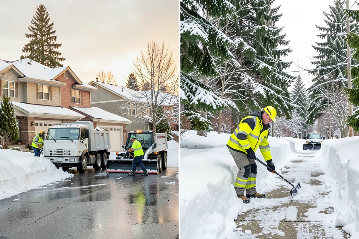 Bank Branch Snow Removal in Pacific, King County, WA - Identify drive-through lanes, ATM pads, and the entrance walk