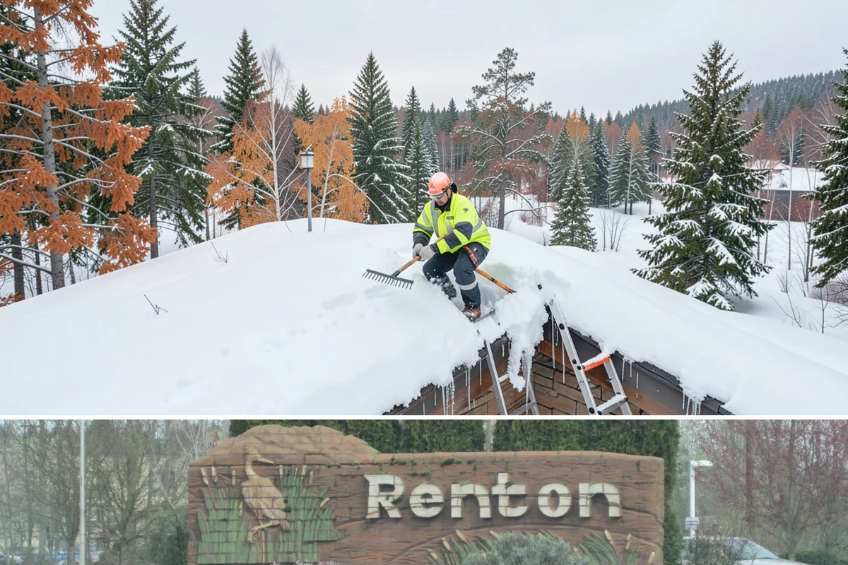 Bank Branch Snow Removal in Renton, King County, WA - Branch demand concentrates in December through February around short lowland cold snaps.