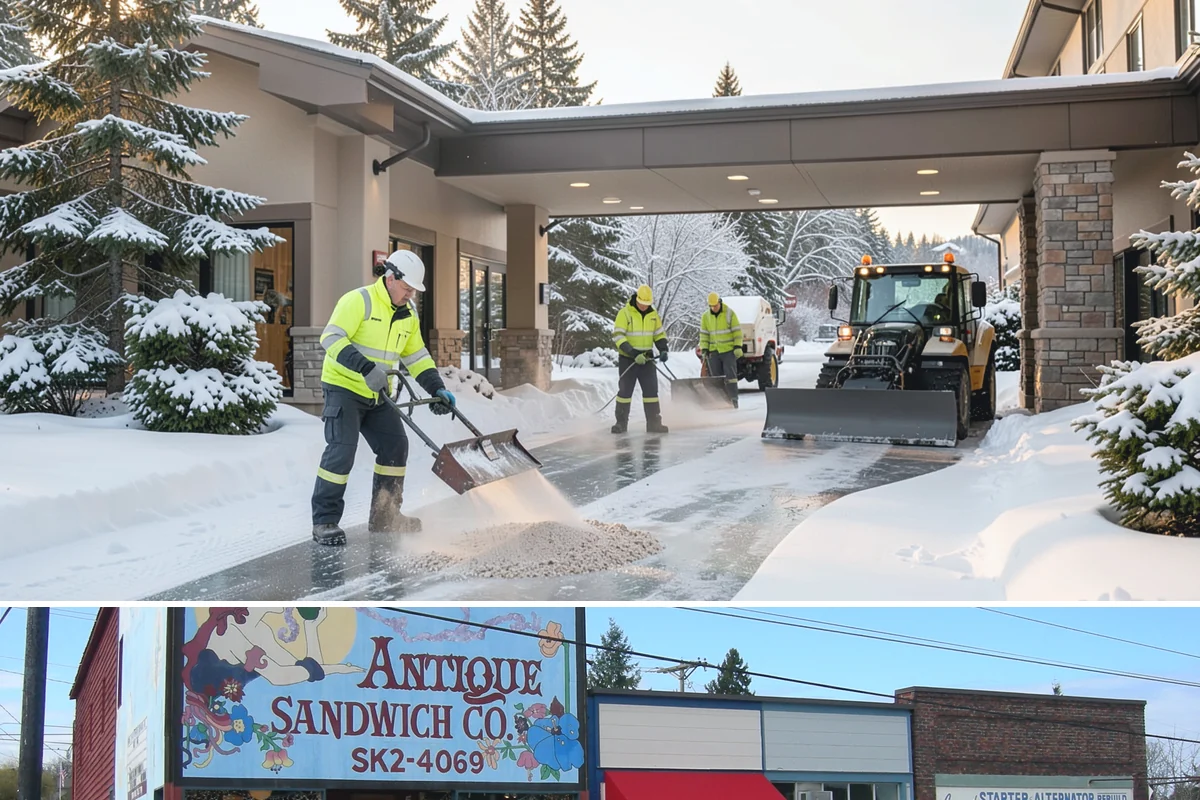 Bank Branch Snow Removal in Ruston, Pierce County, WA - Branch demand concentrates in December through February around short lowland cold snaps.