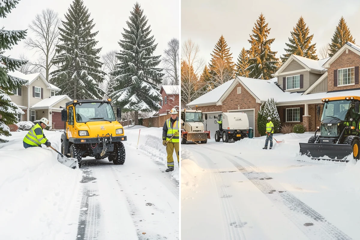 Bank Branch Snow Removal in Sammamish, King County, WA - Identify drive-through lanes, ATM pads, and the entrance walk