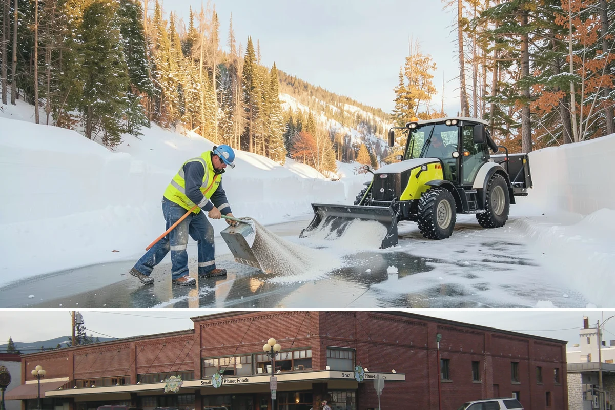 Bank Branch Snow Removal in Sedro-Woolley, Skagit County, WA - Branch demand concentrates in December through February around short lowland cold snaps.