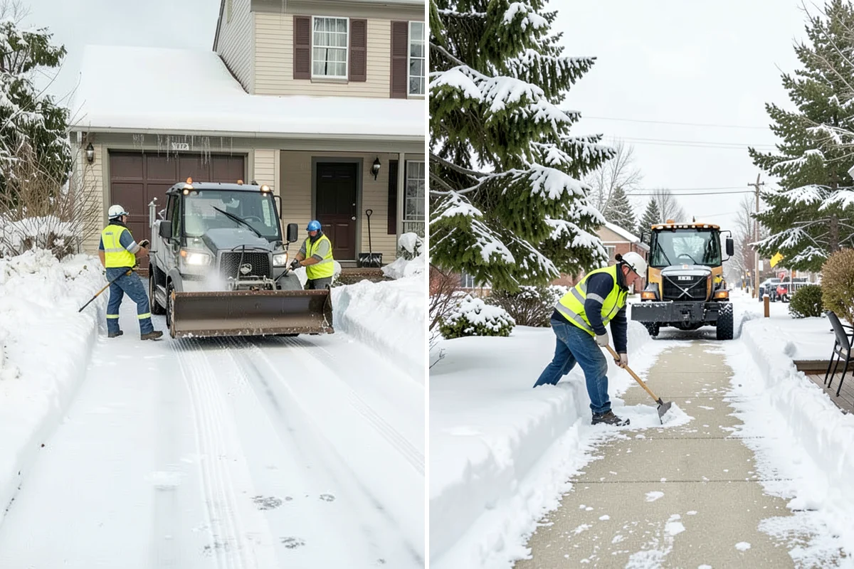 Bank Branch Snow Removal in Shoreline, King County, WA - Identify drive-through lanes, ATM pads, and the entrance walk