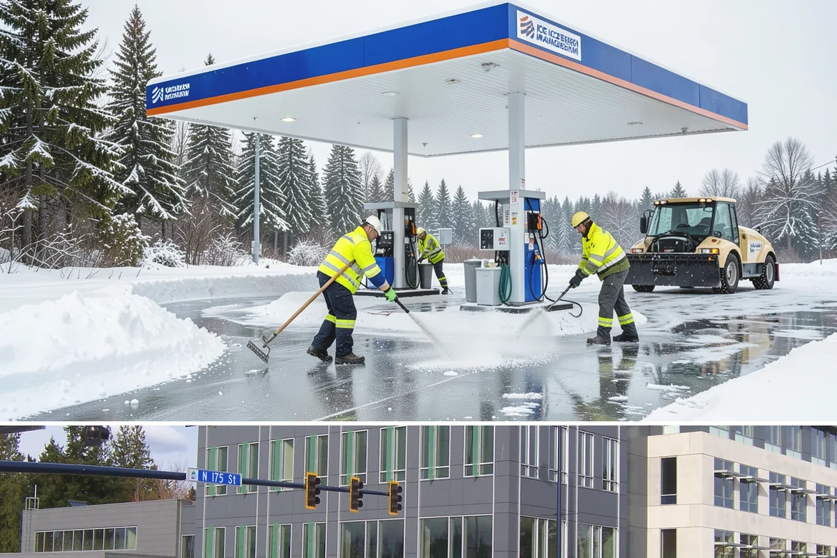 Bank Branch Snow Removal in Shoreline, King County, WA - Branch demand concentrates in December through February around short lowland cold snaps.
