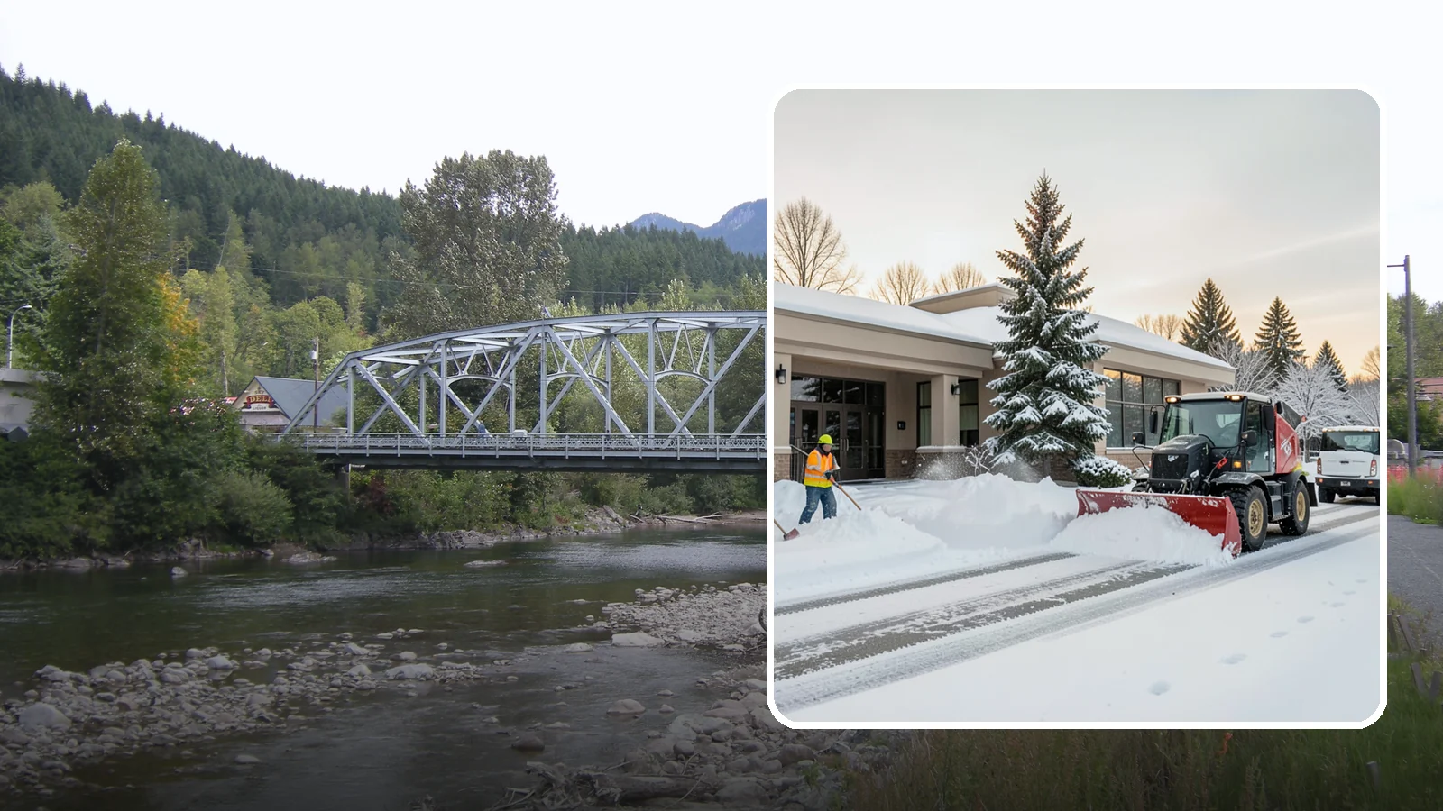 Bank Branch Snow Removal in Skykomish, King County, WA - Keep your drive-through lanes, ATM approaches, and customer entrance clear so members can bank safely the moment a snow event...