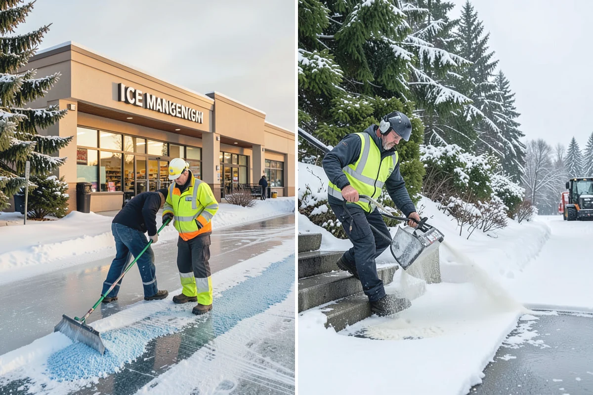 Bank Branch Snow Removal in Skykomish, King County, WA - Identify drive-through lanes, ATM pads, and the entrance walk