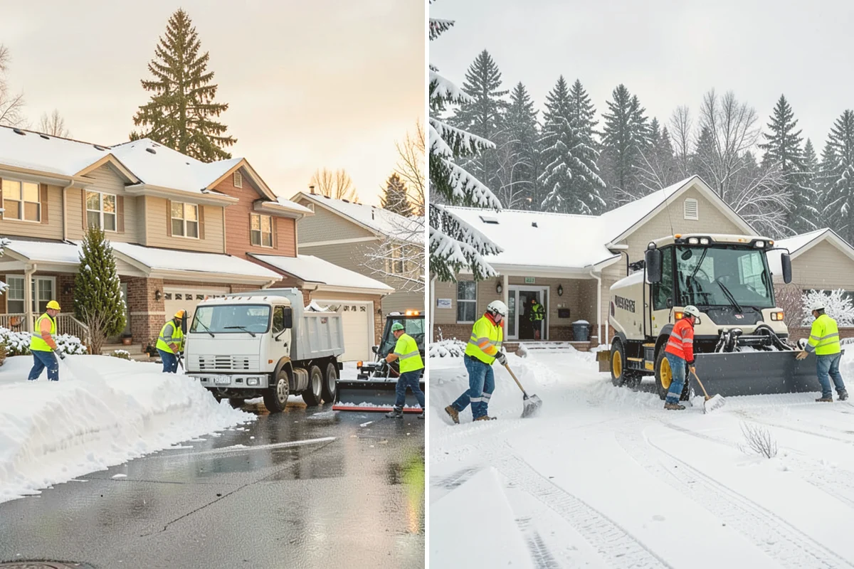 Bank Branch Snow Removal in Snohomish, Snohomish County, WA - Identify drive-through lanes, ATM pads, and the entrance walk