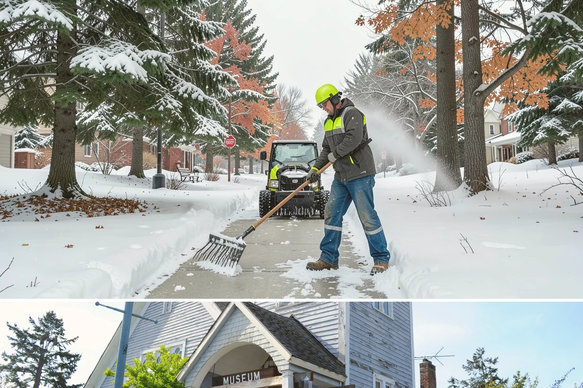 Bank Branch Snow Removal in Steilacoom, Pierce County, WA - Branch demand concentrates in December through February around short lowland cold snaps.