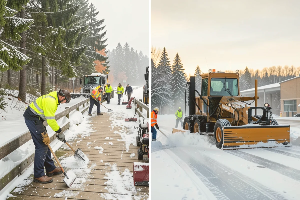 Bank Deicing in Algona, King County, WA - Map the entrance, ATM apron, and drive-through lanes