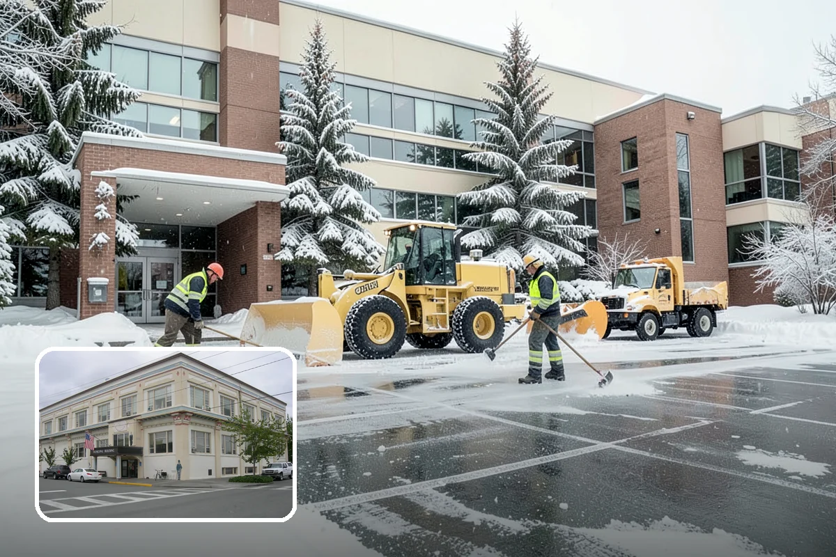 Bank Deicing in Anacortes, Skagit County, WA - Keeps customers safe at entrances and walk-up ATMs