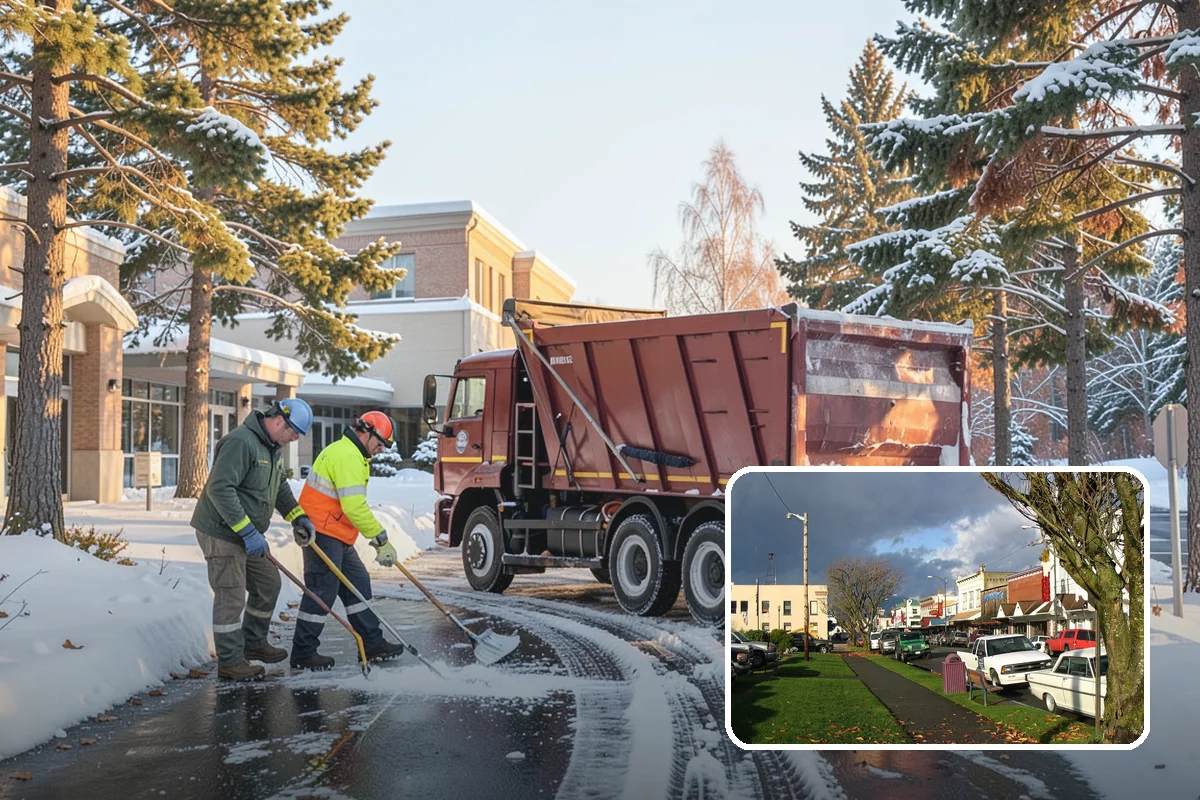 Bank Deicing in Arlington, Snohomish County, WA - Keeps customers safe at entrances and walk-up ATMs
