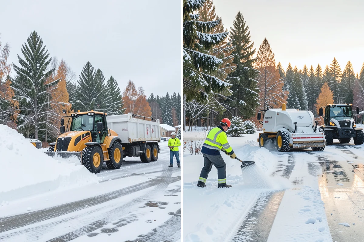 Bank Deicing in Beaux Arts Village, King County, WA - Map the entrance, ATM apron, and drive-through lanes