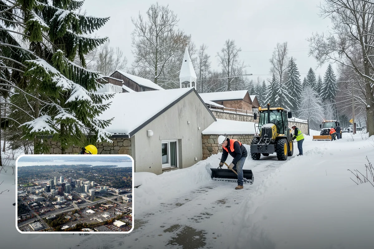 Bank Deicing in Bellevue, King County, WA - Keeps customers safe at entrances and walk-up ATMs