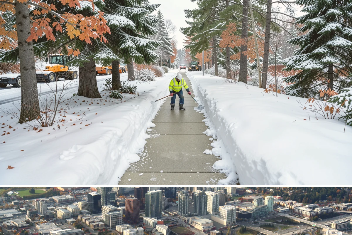 Bank Deicing in Bellevue, King County, WA - Coverage runs through winter, with pre-open readiness on the freezing-rain mornings that glaze exposed ATM and drive-through...
