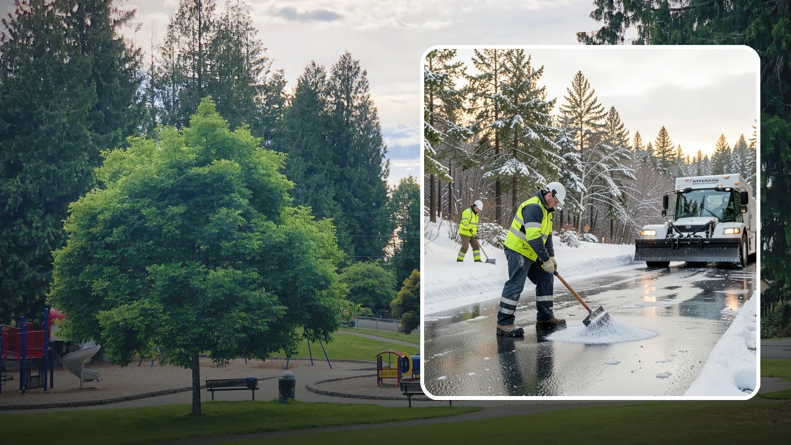 Bank Deicing in Bonney Lake, Pierce County, WA - Deicing for banks and credit unions, keeping entrances, ATM approaches, and drive-through lanes safe for customers during a...