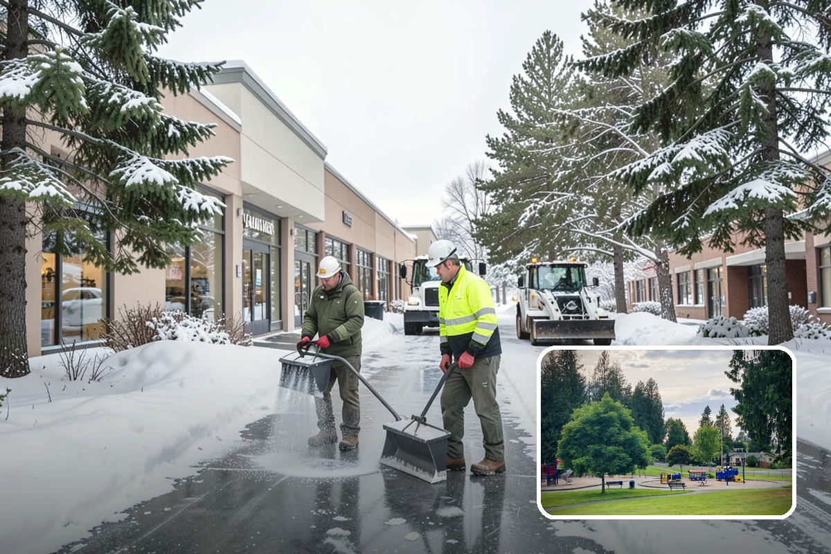 Bank Deicing in Bonney Lake, Pierce County, WA - Keeps customers safe at entrances and walk-up ATMs
