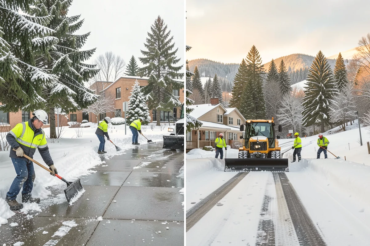 Bank Deicing in Bothell, King County, WA - Map the entrance, ATM apron, and drive-through lanes