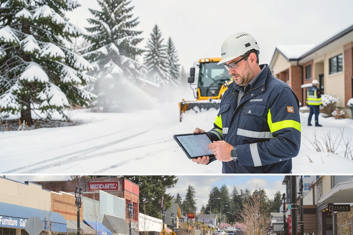 Bank Deicing in Bothell, King County, WA - Coverage runs through winter, with pre-open readiness on the freezing-rain mornings that glaze exposed ATM and drive-through...