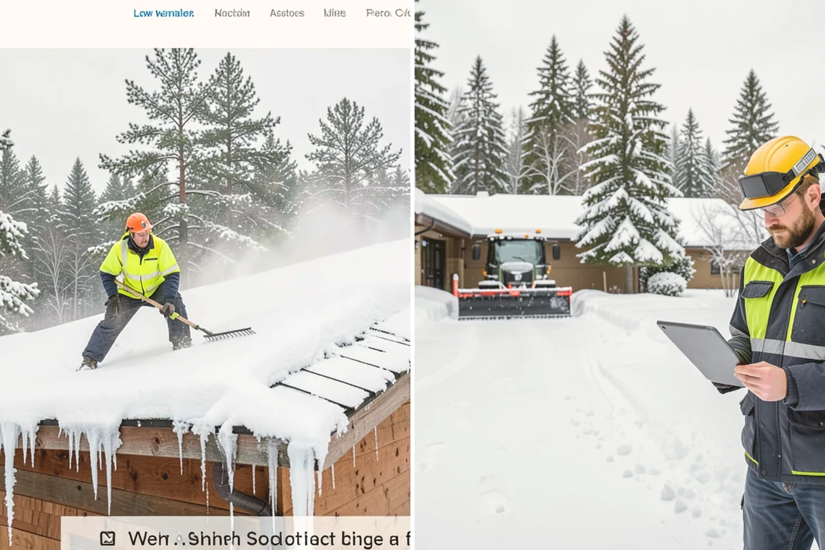Bank Deicing in Brier, Snohomish County, WA - Map the entrance, ATM apron, and drive-through lanes