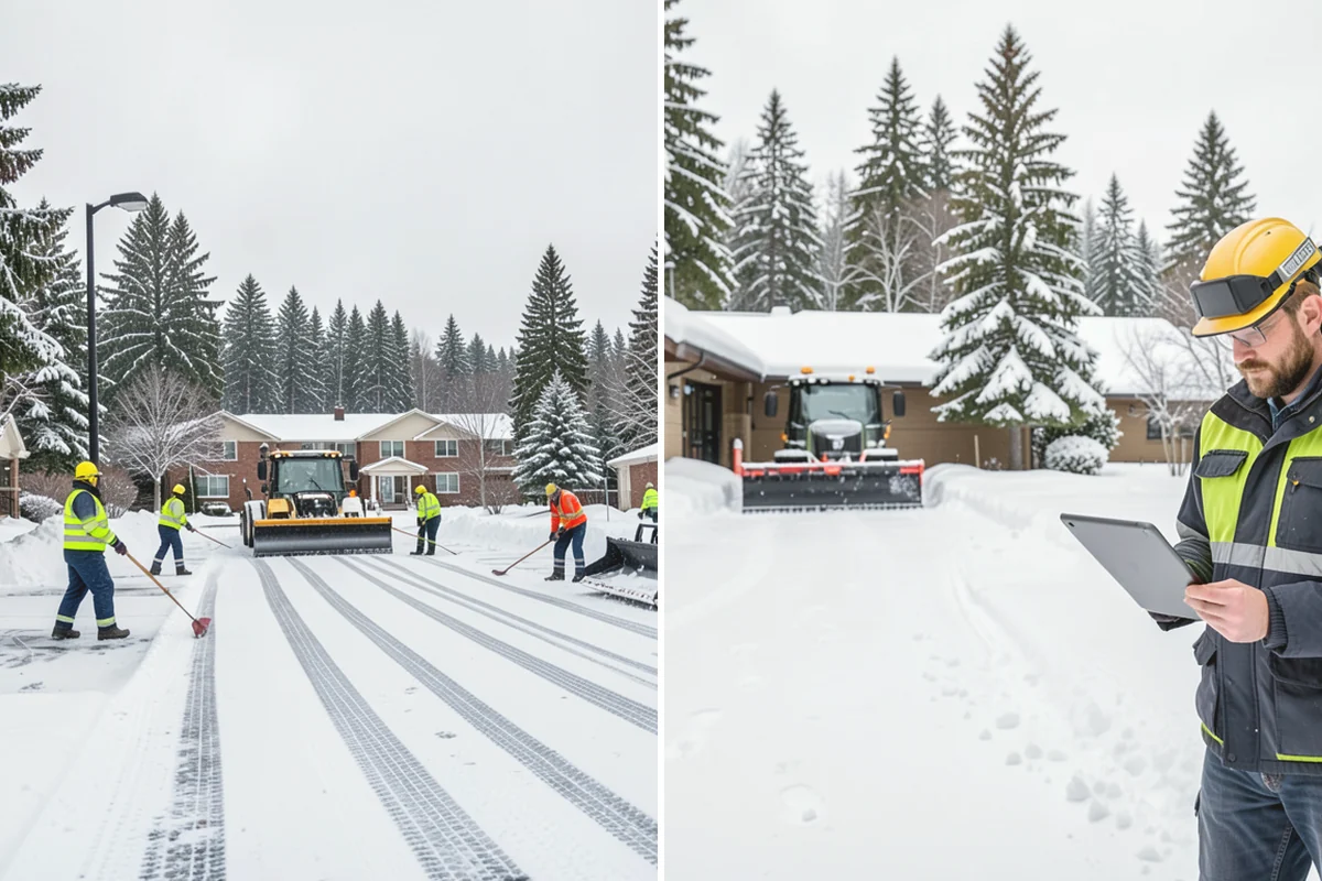 Bank Deicing in Burlington, Skagit County, WA - Map the entrance, ATM apron, and drive-through lanes