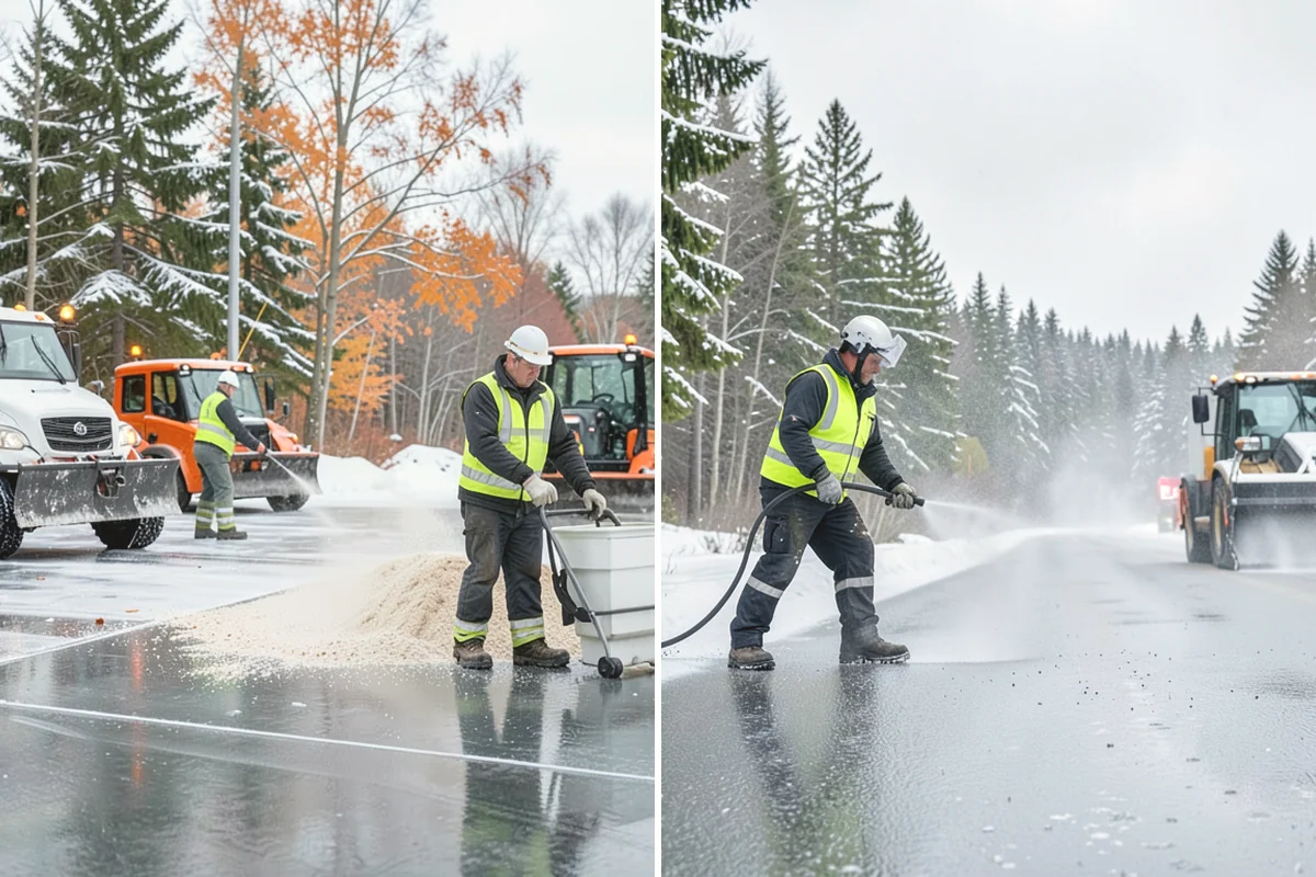 Bank Deicing in Carnation, King County, WA - Map the entrance, ATM apron, and drive-through lanes