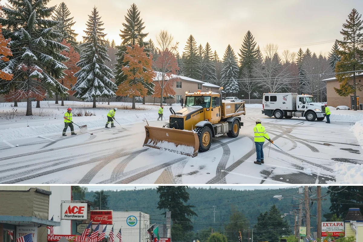 Bank Deicing in Carnation, King County, WA - Coverage runs through winter, with pre-open readiness on the freezing-rain mornings that glaze exposed ATM and drive-through...