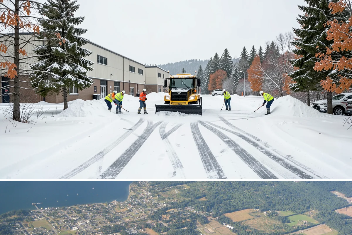 Bank Deicing in Coupeville, Island County, WA - Coverage runs through winter, with pre-open readiness on the freezing-rain mornings that glaze exposed ATM and drive-through...