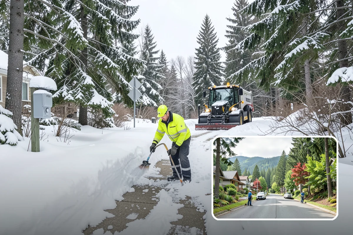 Bank Deicing in Darrington, Snohomish County, WA - Keeps customers safe at entrances and walk-up ATMs