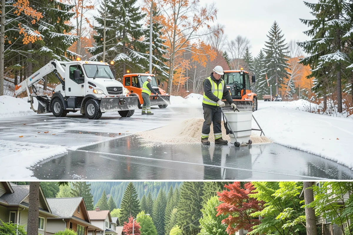 Bank Deicing in Darrington, Snohomish County, WA - Coverage runs through winter, with pre-open readiness on the freezing-rain mornings that glaze exposed ATM and drive-through...