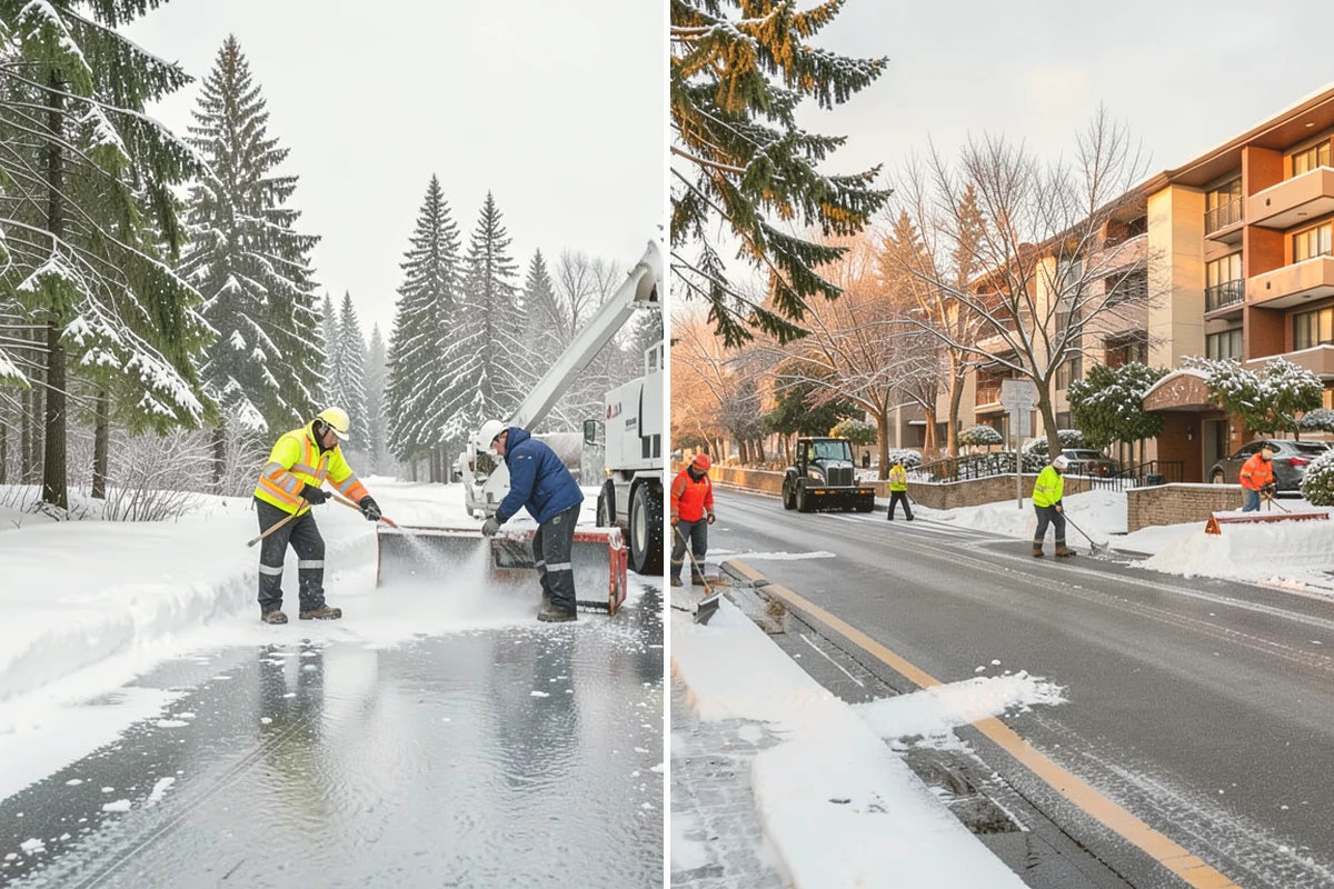 Bank Deicing in Eatonville, Pierce County, WA - Map the entrance, ATM apron, and drive-through lanes