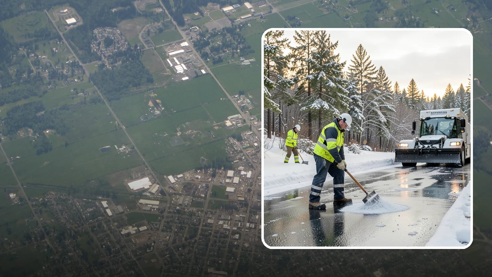 Bank Deicing in Enumclaw, King County, WA - Deicing for banks and credit unions, keeping entrances, ATM approaches, and drive-through lanes safe for customers during a...