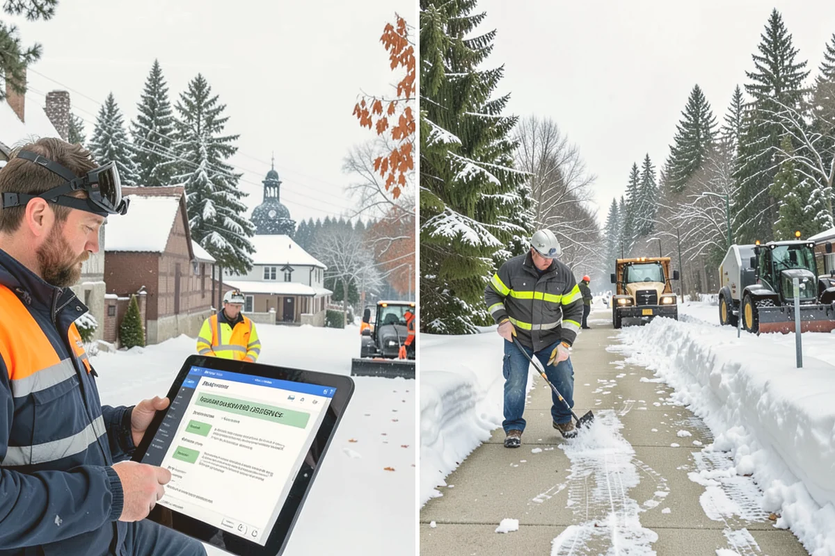 Bank Deicing in Fife, Pierce County, WA - Map the entrance, ATM apron, and drive-through lanes