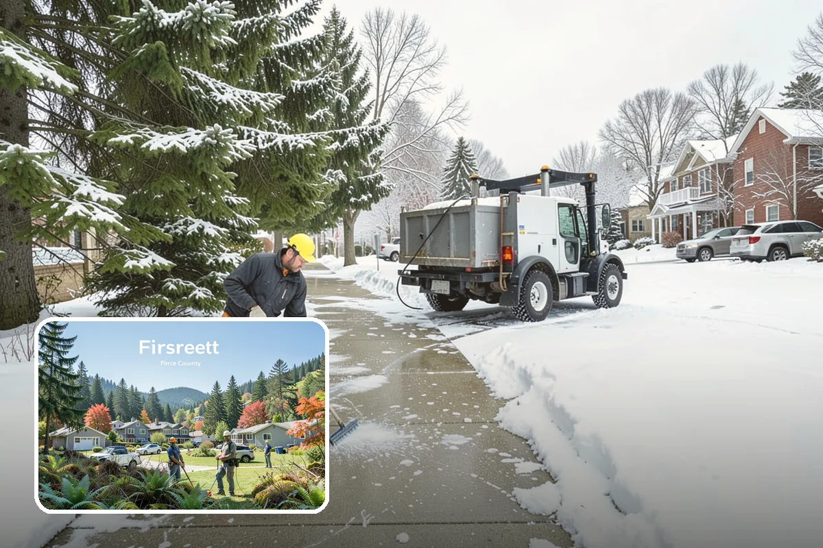Bank Deicing in Fircrest, Pierce County, WA - Keeps customers safe at entrances and walk-up ATMs