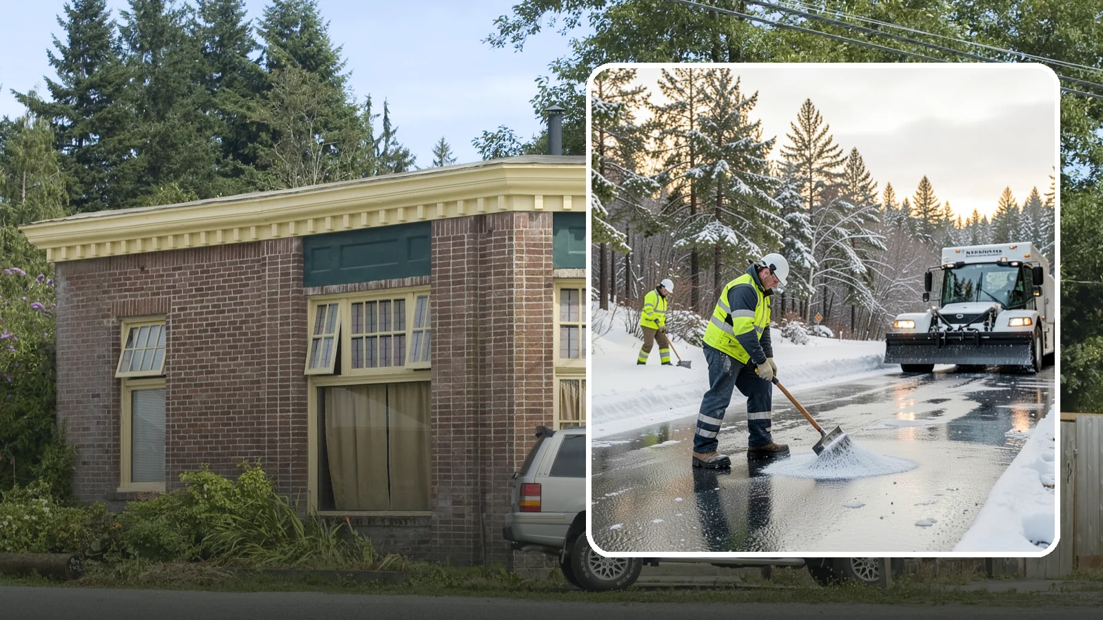 Bank Deicing in Hamilton, Skagit County, WA - Deicing for banks and credit unions, keeping entrances, ATM approaches, and drive-through lanes safe for customers during a...