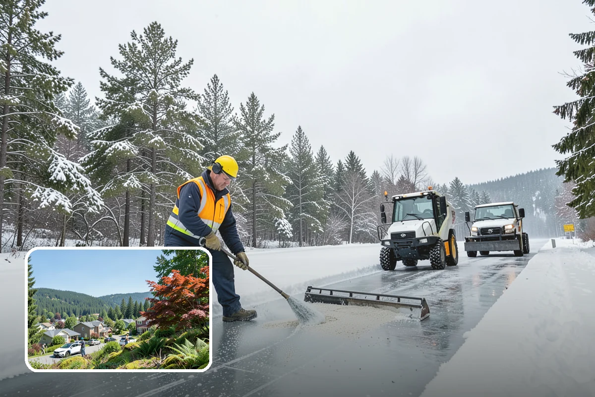 Bank Deicing in Index, Snohomish County, WA - Keeps customers safe at entrances and walk-up ATMs