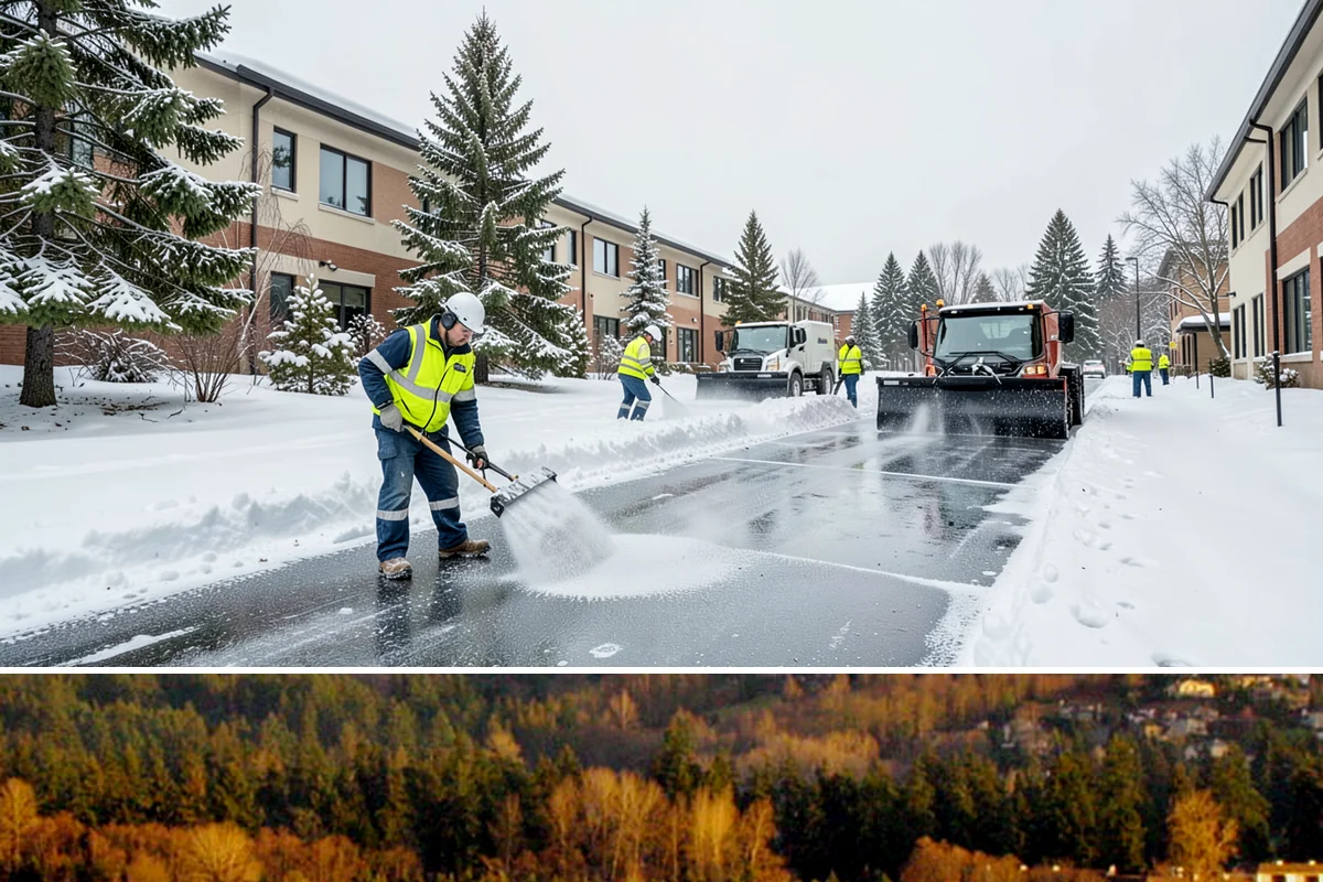Bank Deicing in Kenmore, King County, WA - Coverage runs through winter, with pre-open readiness on the freezing-rain mornings that glaze exposed ATM and drive-through...