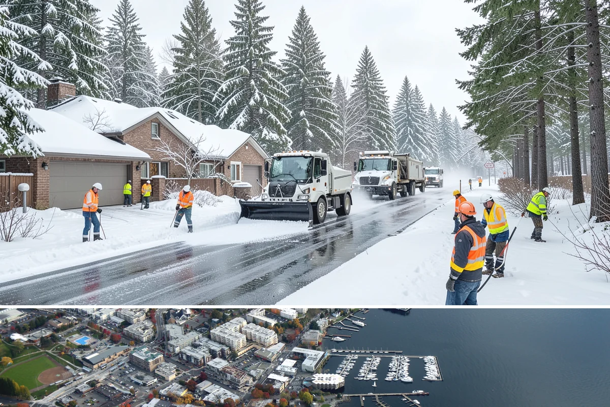 Bank Deicing in Kirkland, King County, WA - Coverage runs through winter, with pre-open readiness on the freezing-rain mornings that glaze exposed ATM and drive-through...
