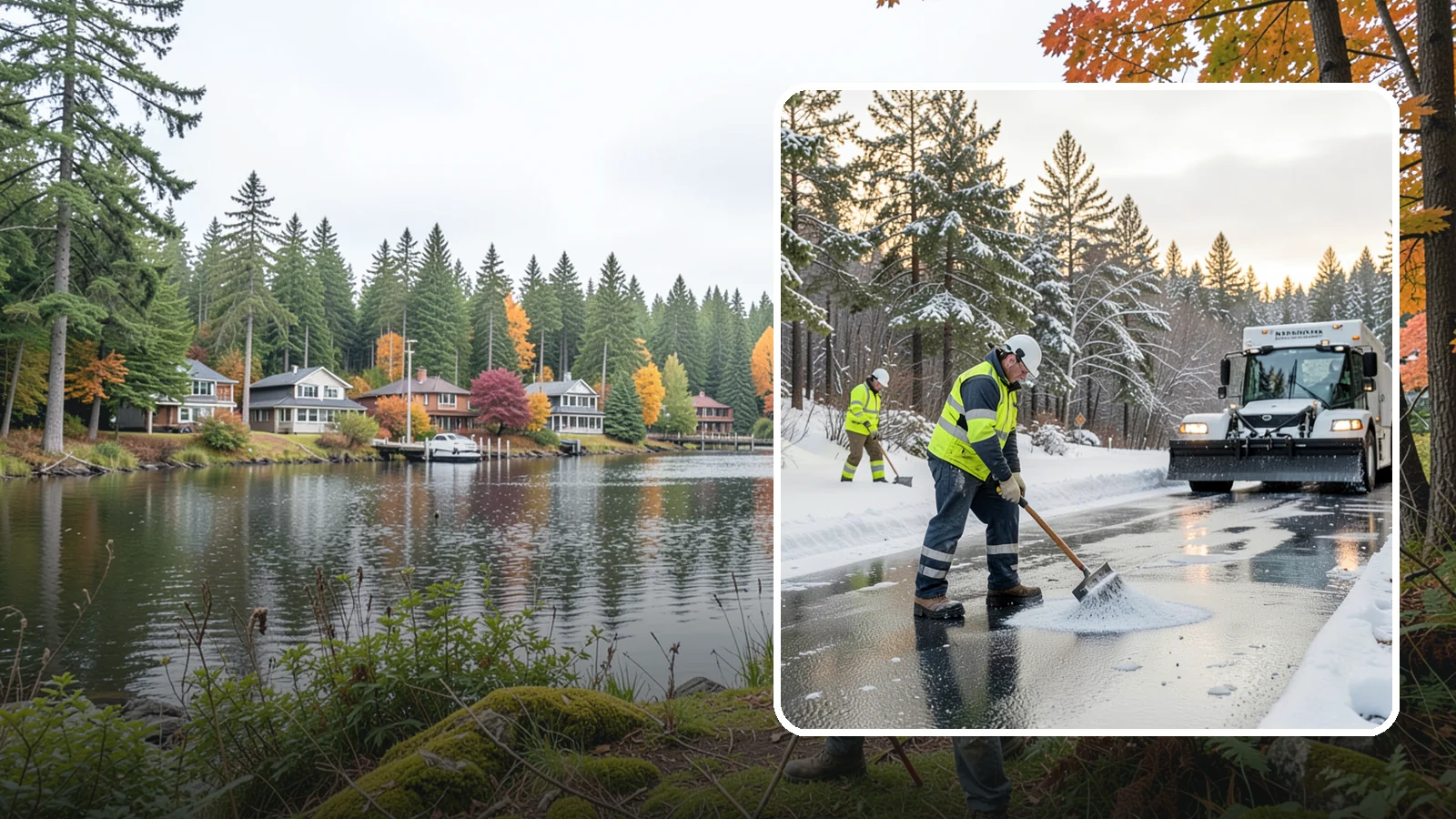 Bank Deicing in La Conner, Skagit County, WA - Deicing for banks and credit unions, keeping entrances, ATM approaches, and drive-through lanes safe for customers during a...