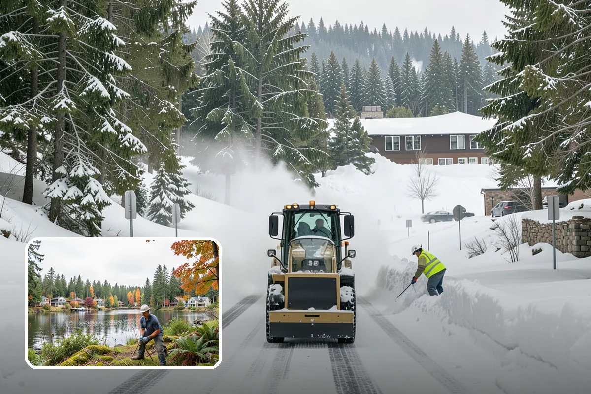 Bank Deicing in La Conner, Skagit County, WA - Keeps customers safe at entrances and walk-up ATMs