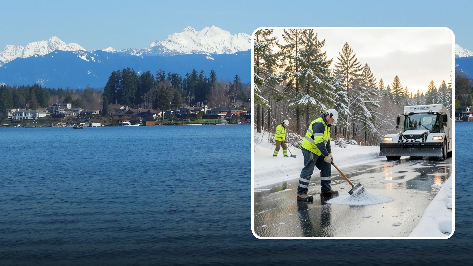 Bank Deicing in Lake Stevens, Snohomish County, WA - Deicing for banks and credit unions, keeping entrances, ATM approaches, and drive-through lanes safe for customers during a...