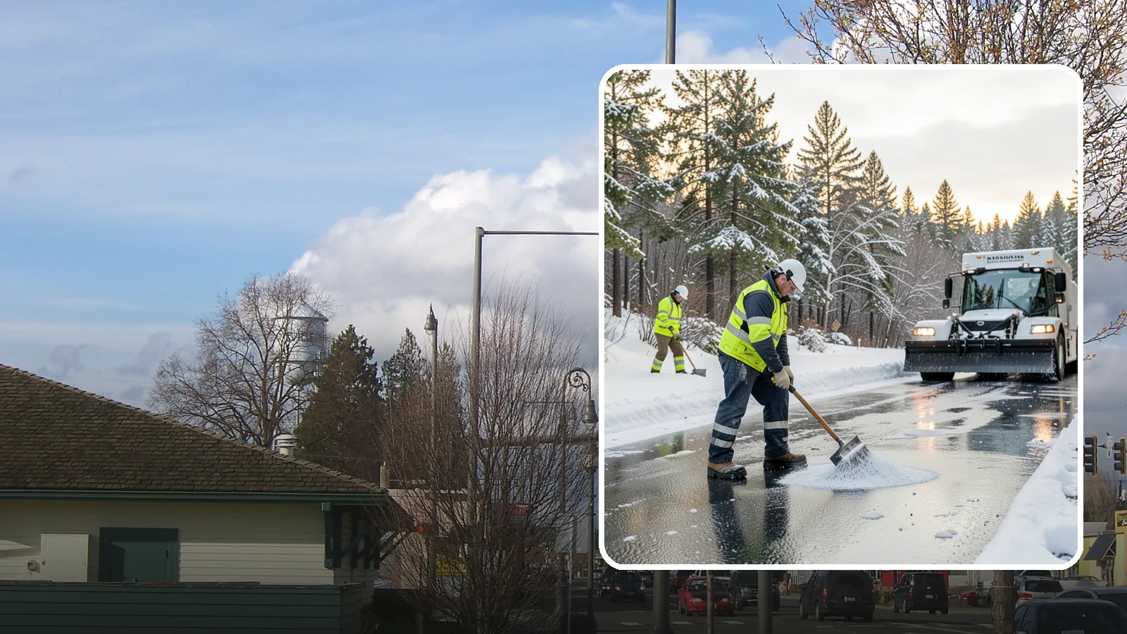 Bank Deicing in Marysville, Snohomish County, WA - Deicing for banks and credit unions, keeping entrances, ATM approaches, and drive-through lanes safe for customers during a...